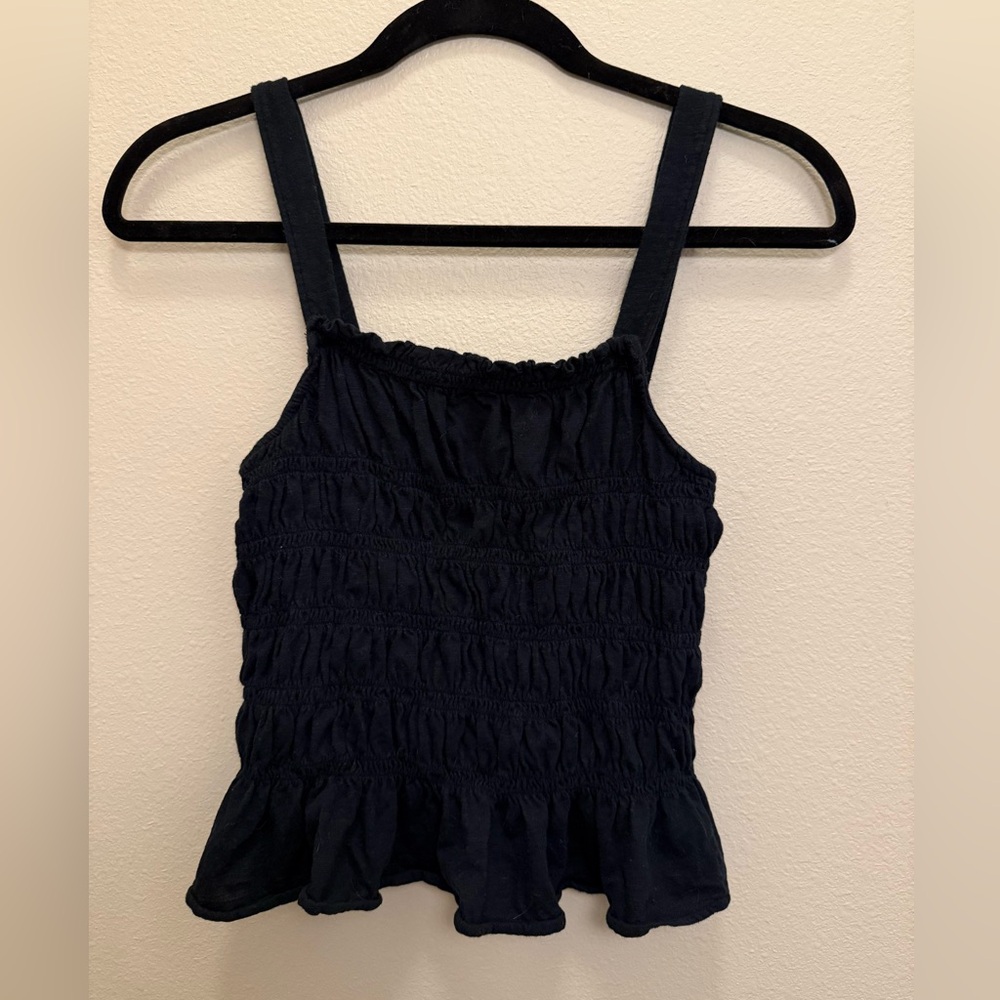 stretchy black tank top